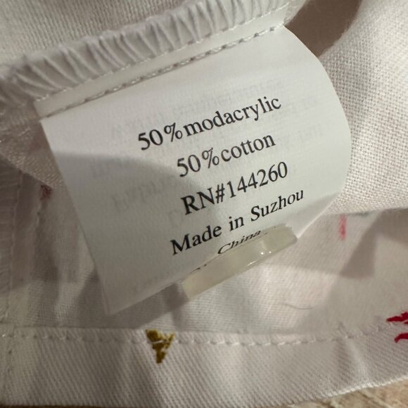 PETITE PLUME YOUTH SIZE 12 WHITE CHRISTMAS PAJAMA TOP - Picture 5 of 8